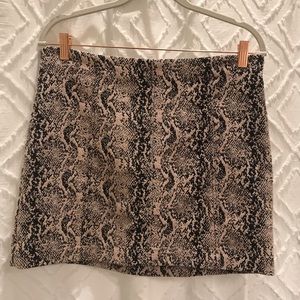 Free People Snakeskin skirt